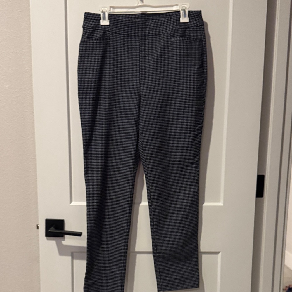 Chicos Navy and White Pants
